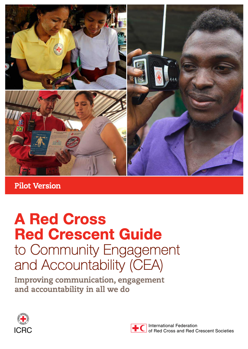A Red Cross Red Crescent Guide to Community Engagement and Accountability