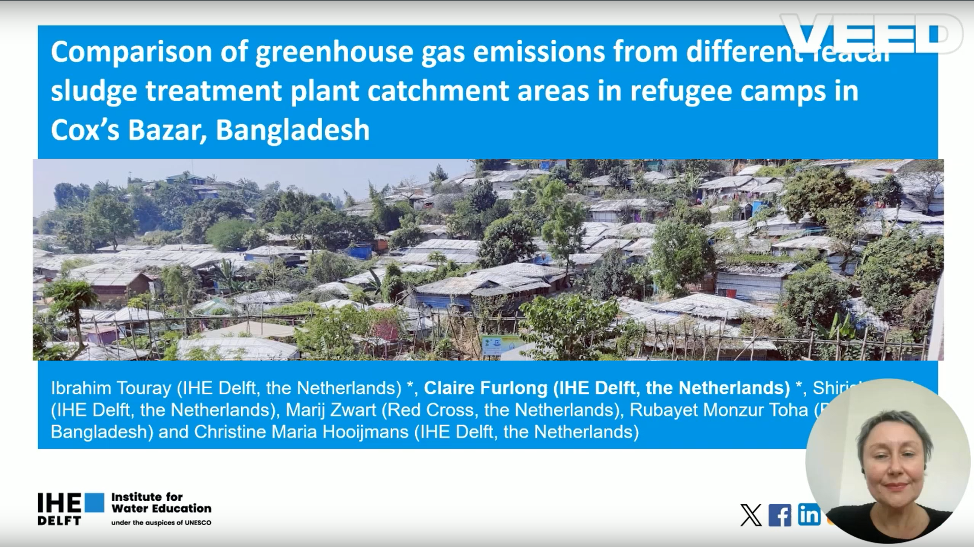 GHG emissions compared across faecal sludge treatment catchments in Cox's Bazar refugee camps