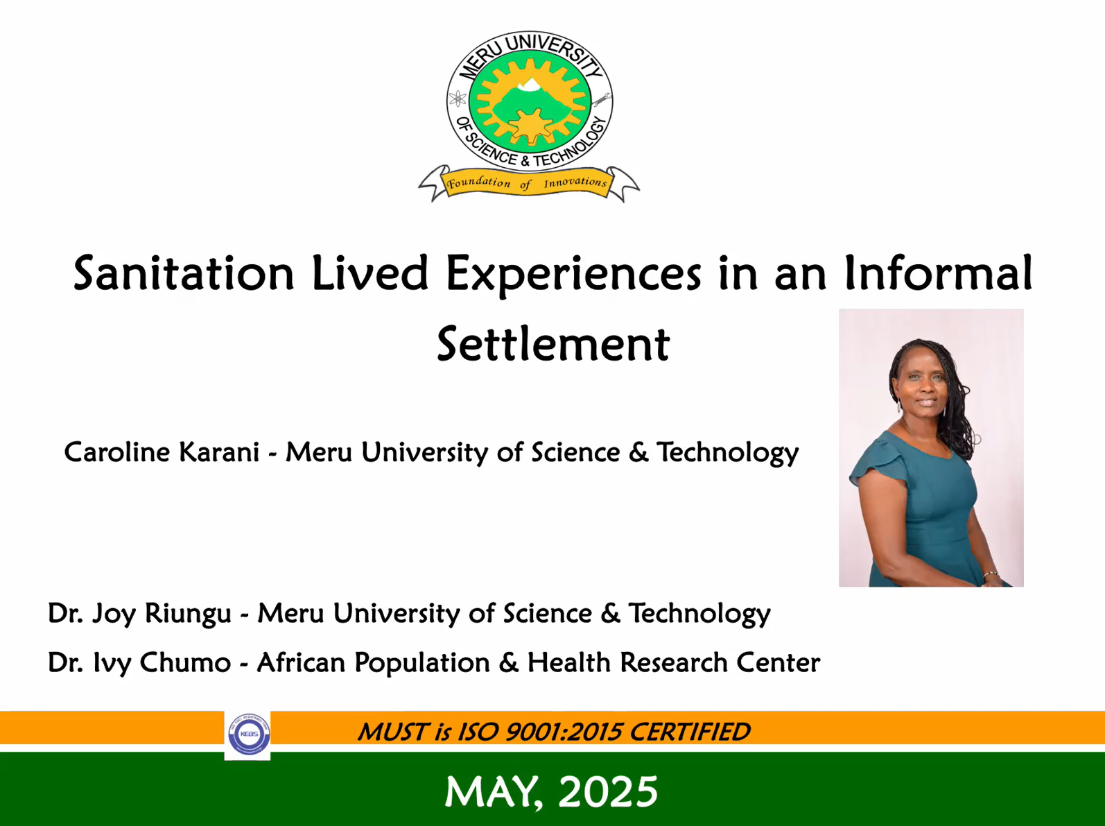 Lived experiences of residents in informal settlements regarding sanitation services