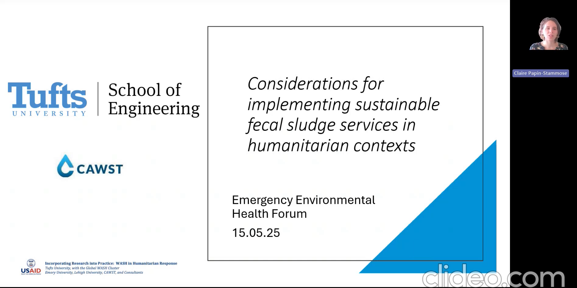 Considerations for implementing sustainable faecal sludge services in humanitarian contexts
